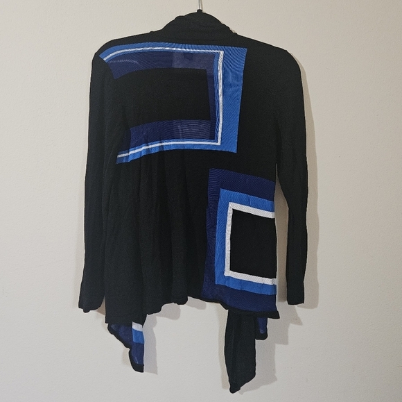 INC Patterned Waterfall Cardigan - Picture 2 of 6